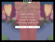Tablet Screenshot of mattsimonsmusic.com